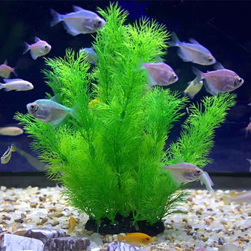 Fish Toys For Aquarium - Artificial Aquarium Decor Plants Underwater Water