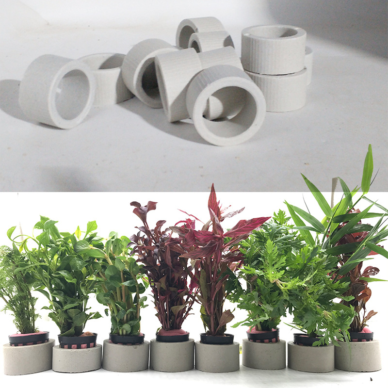 Aquarium Fish Pot - Aquarium Decoration Ceramic Ring, Fish Tank