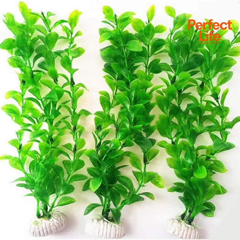 Fish Toys For Aquarium - Artificial Grass Aquarium Ornament Plants Water