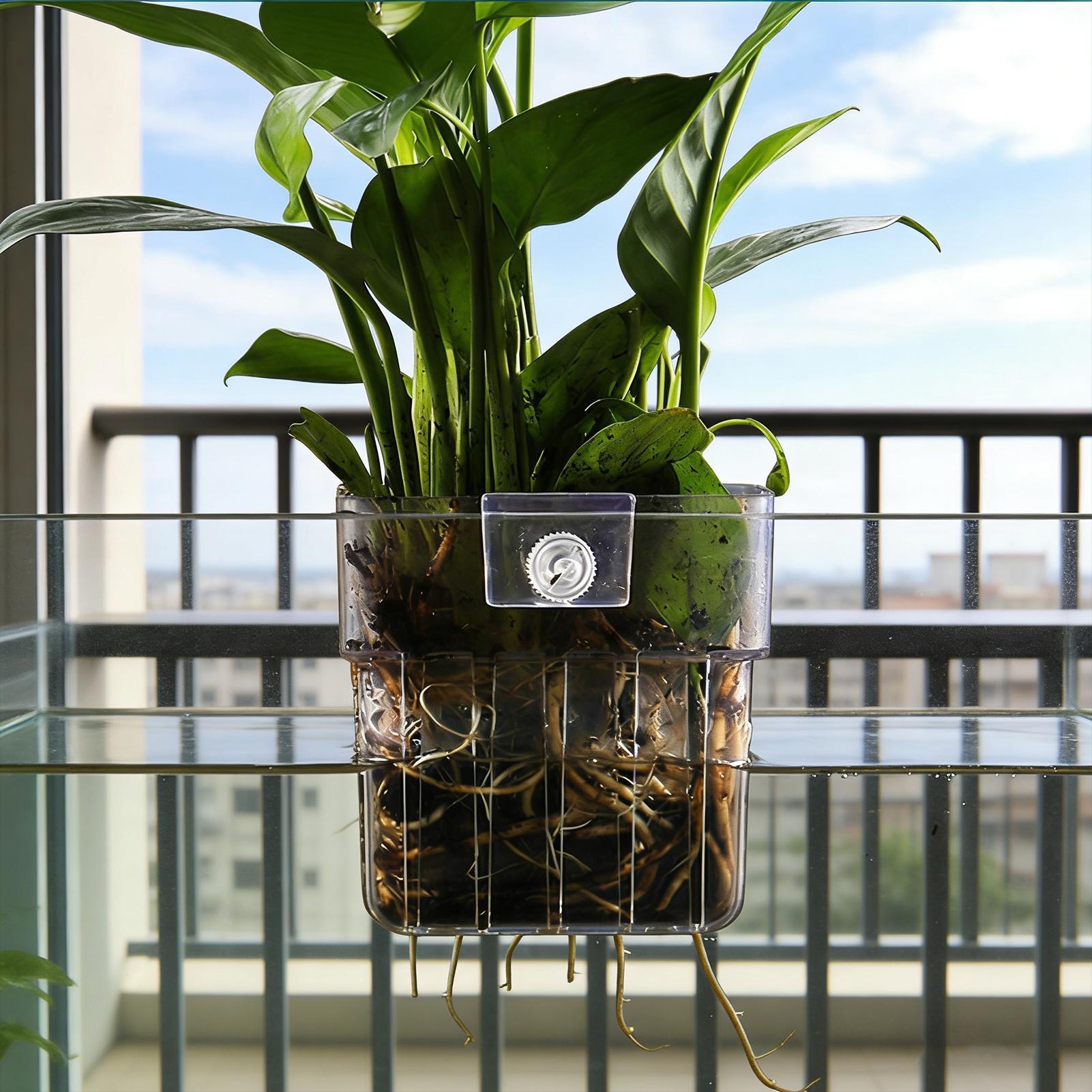 Aquarium Plant Basket Transpar - Aquarium Fish Pot review and price