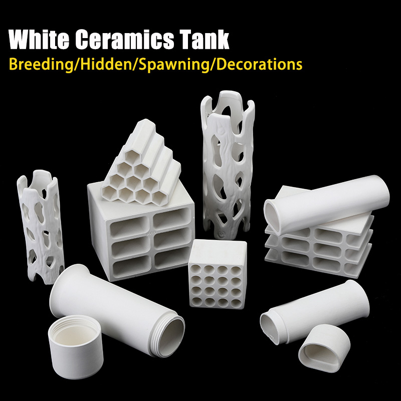 White Ceramics Tank Aquarium F - Aquarium Fish Pot review and price