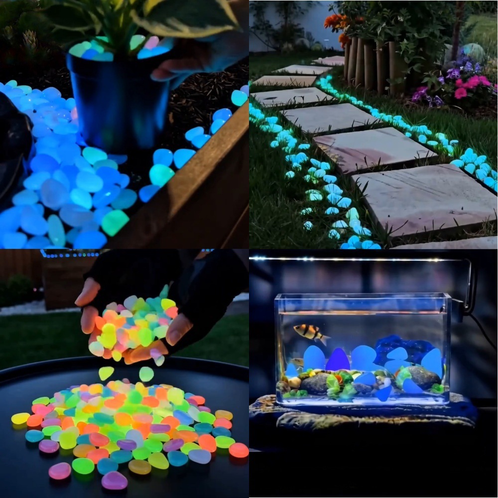 Colorful Glow In The Dark Lumi - Aquarium Fish Pot review and price