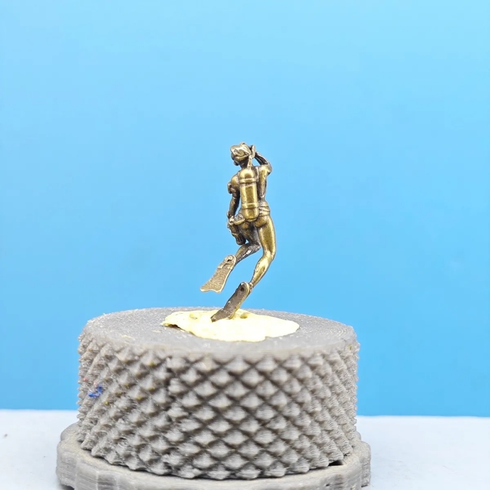 Vintage Brass Female Diver Min - Aquarium Mini Fish review and price
