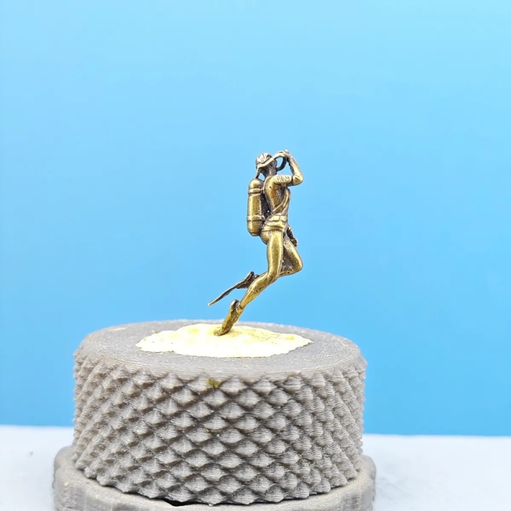 Vintage Brass Female Diver Min - Aquarium Mini Fish review and price