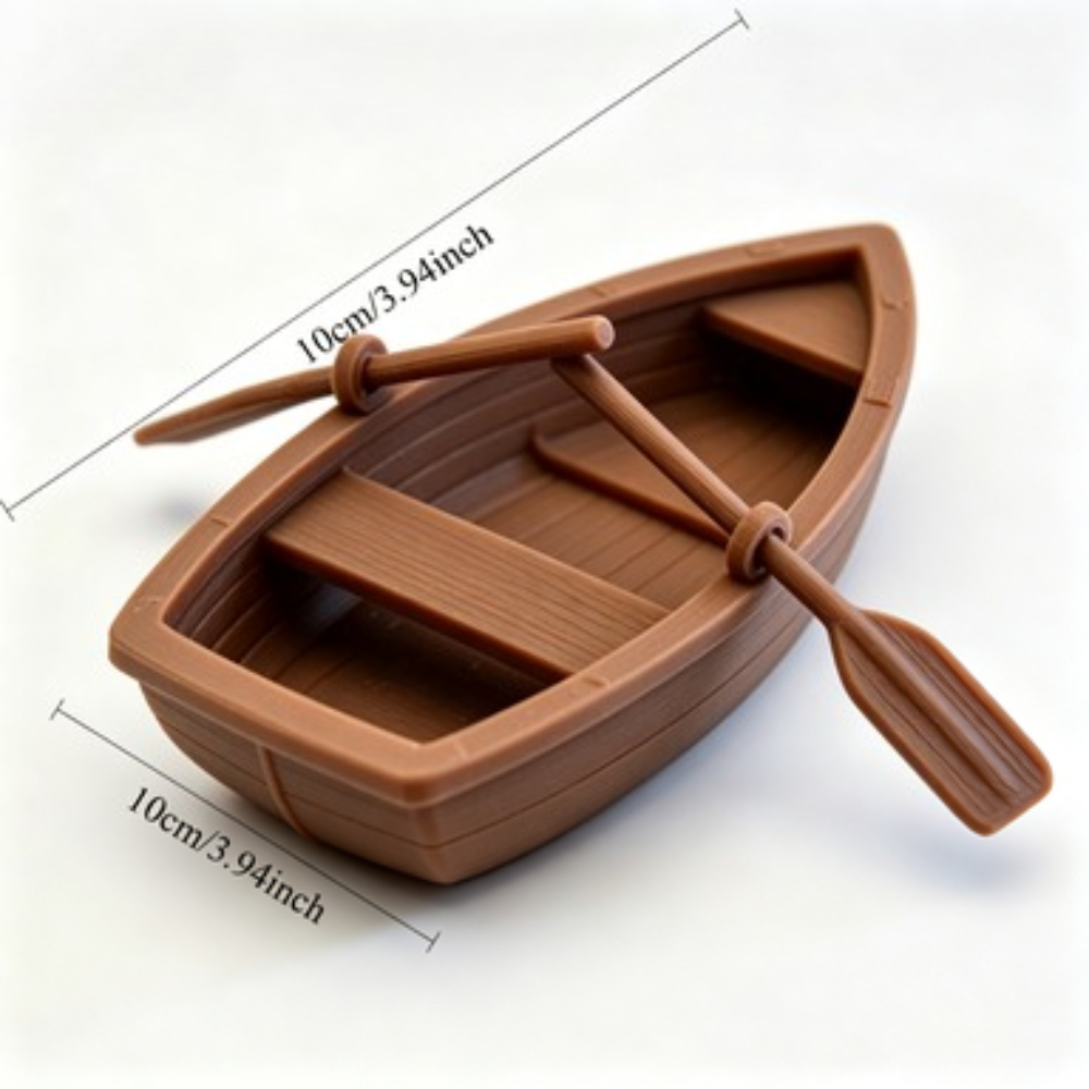 Mini Double Oar Wooden Boat Aq - Aquarium Mini Fish review and price