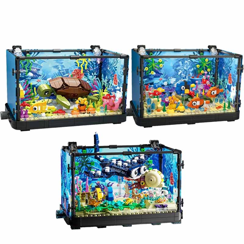 Fish Tank Building Block Set w - Aquarium Mini Fish review and price