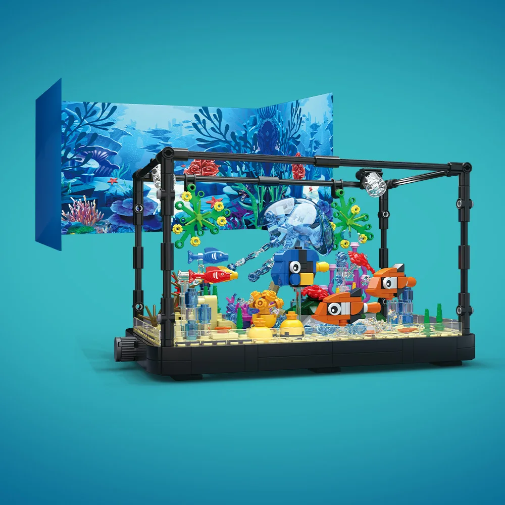 Fish Tank Building Block Set w - Aquarium Mini Fish review and price