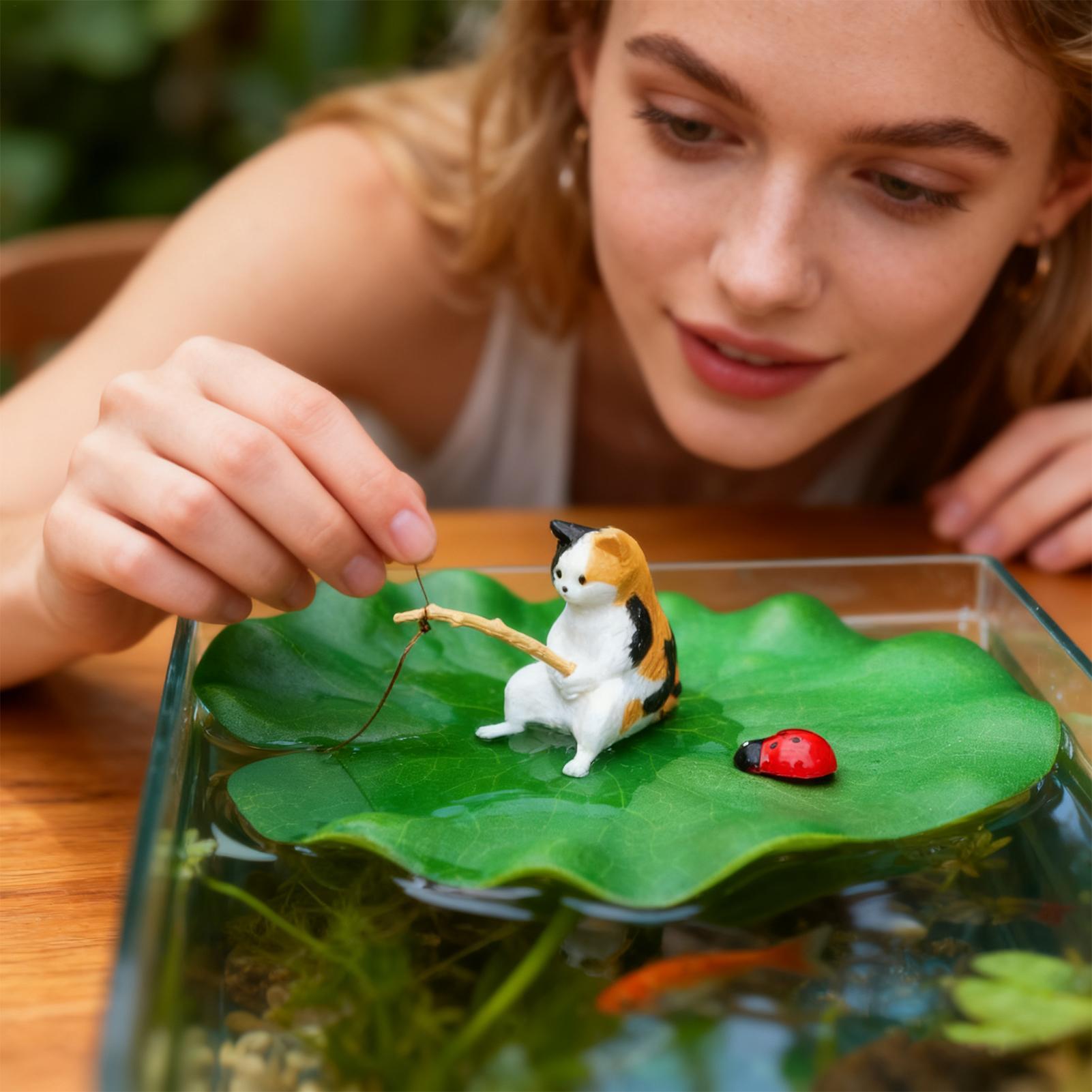 Aquarium Decor Floating Cat Fi - Fish Toys For Aquarium review and price