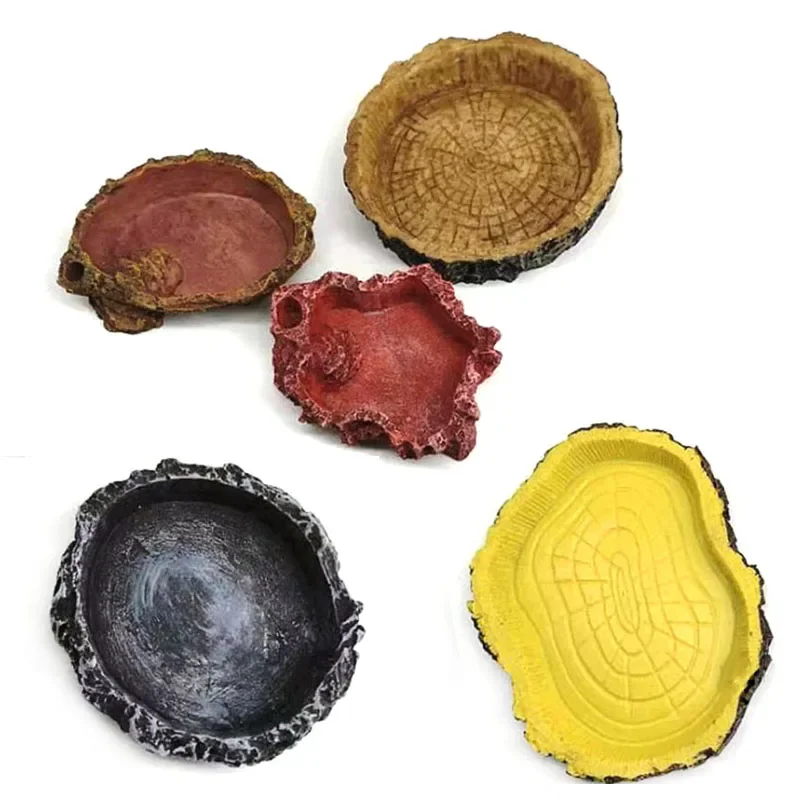 Pet Reptile Feeder Bowl Resin  - Aquarium Fish Pot review and price