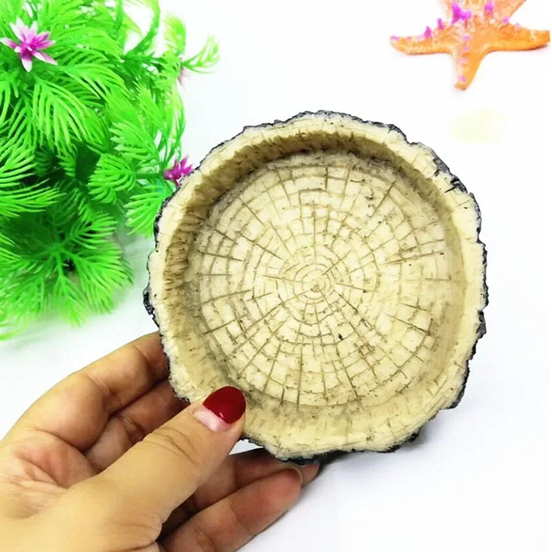 Pet Reptile Feeder Bowl Resin  - Aquarium Fish Pot review and price