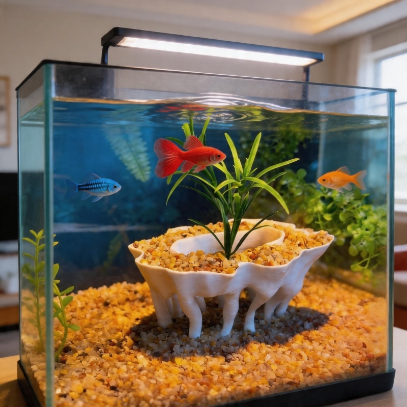 3D printed aquarium plants in  - Aquarium Fish Pot review and price