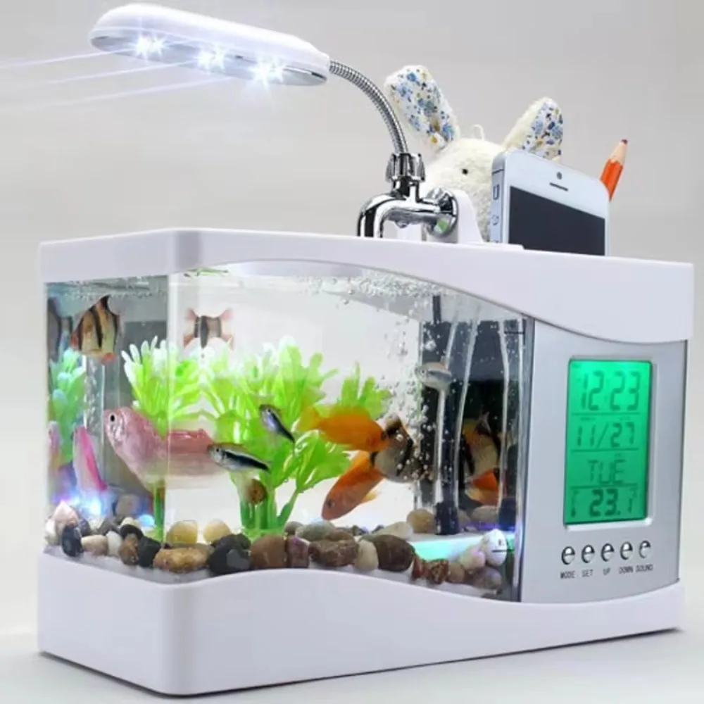 Aquarium Mini Fish Tank with W - Aquarium Mini Fish review and price